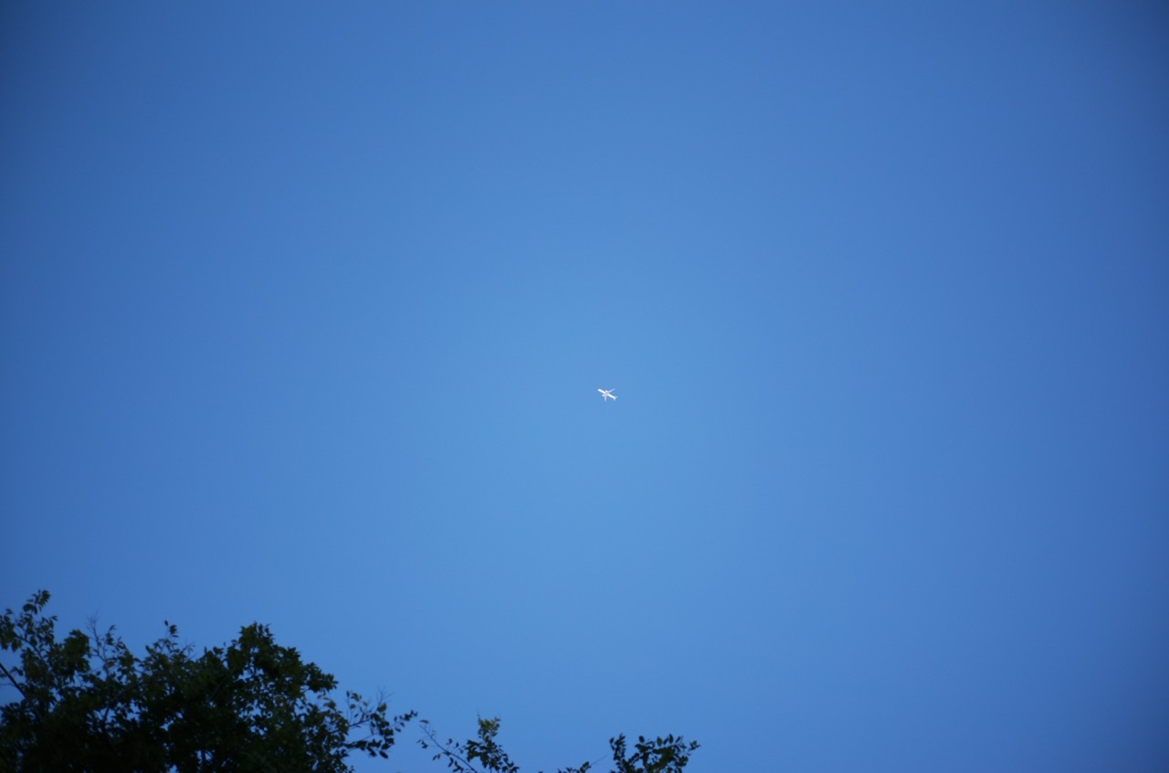 Plane sky