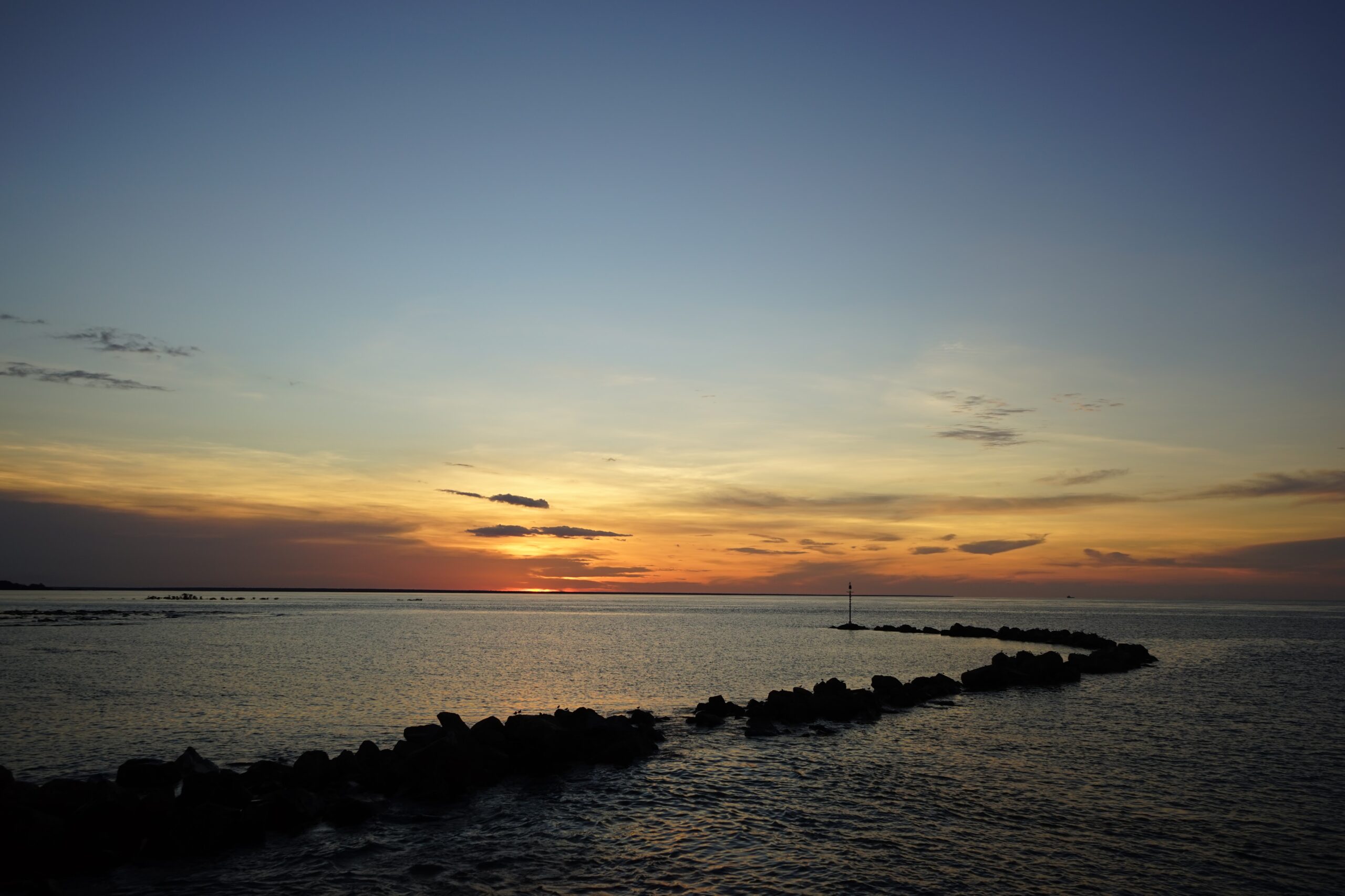 Night Cliff Sunset