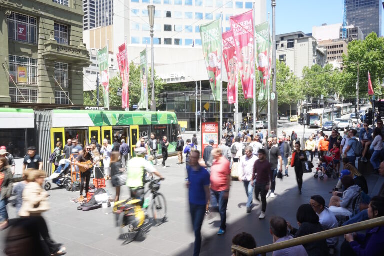 Singer at Mall Melbourne