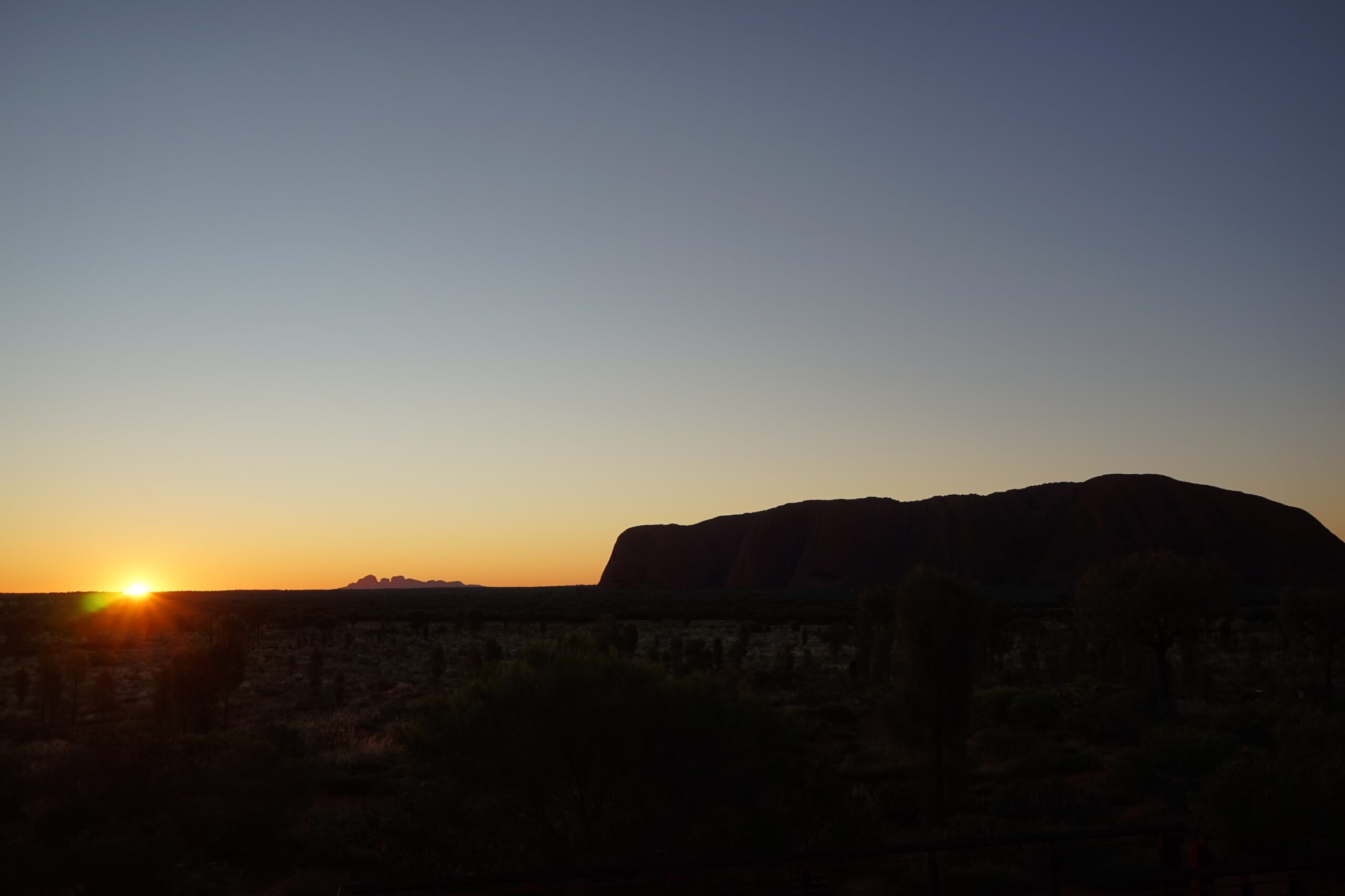Sunset Uluru from Sunrise Viewpoint