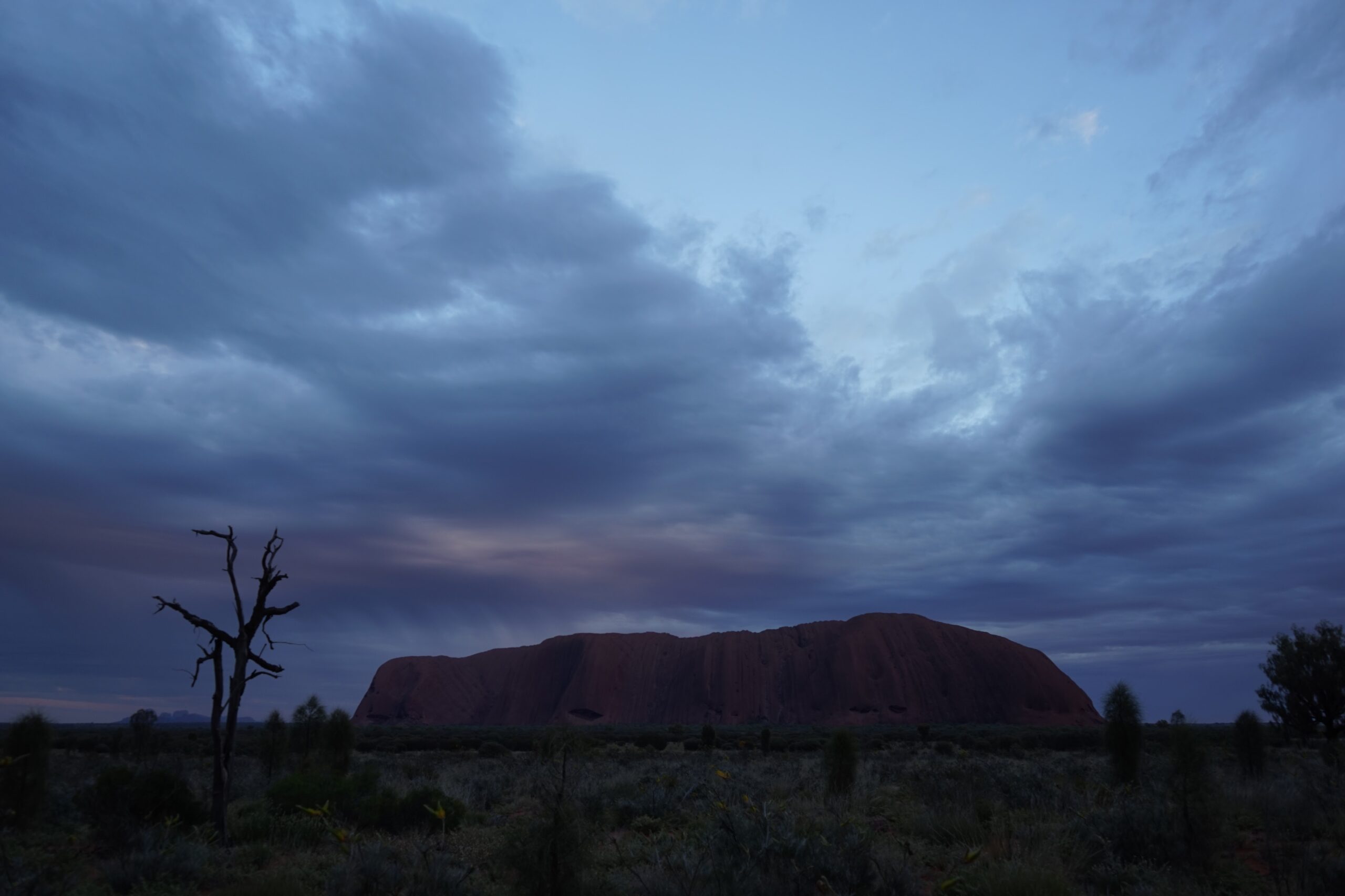 Uluru before sunrise