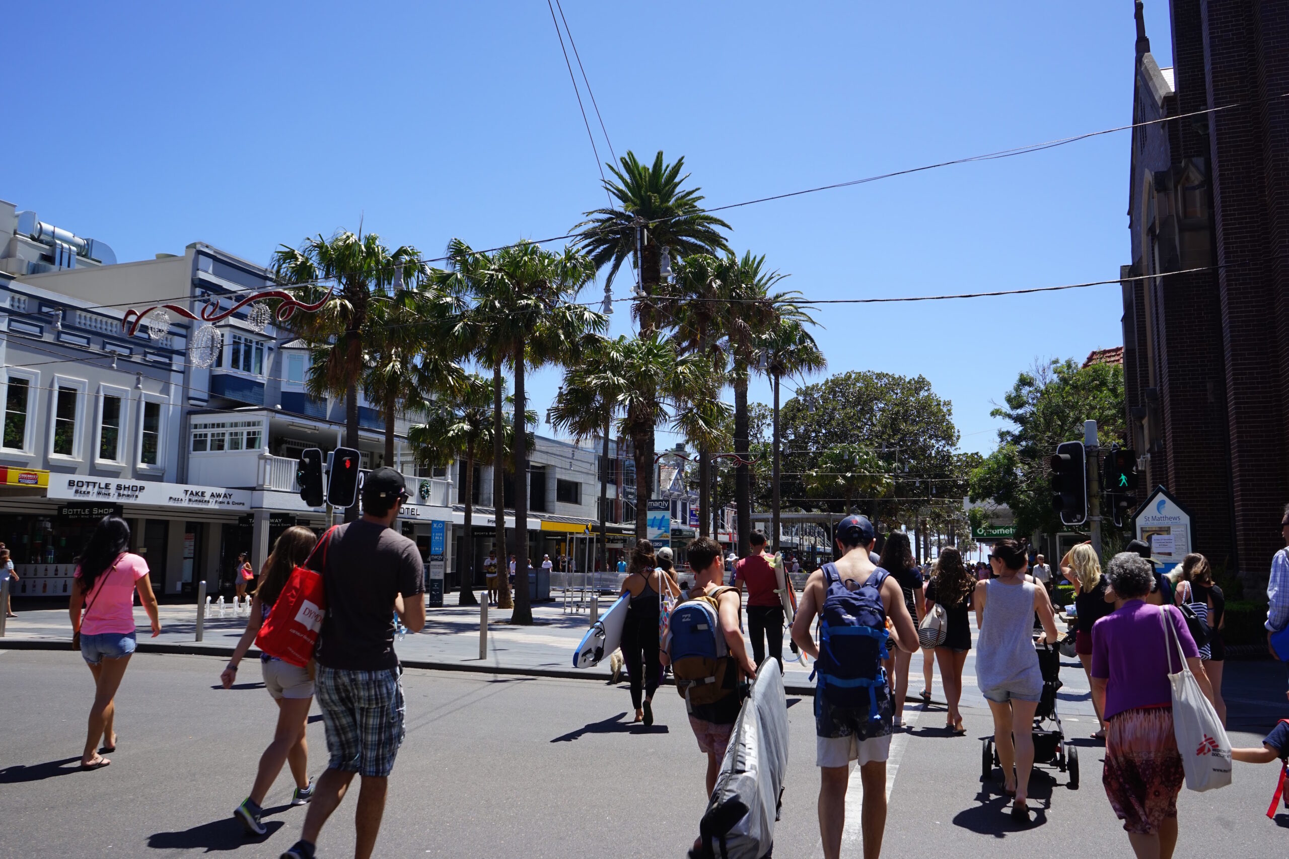 Sydney Australia way to Manly Beach