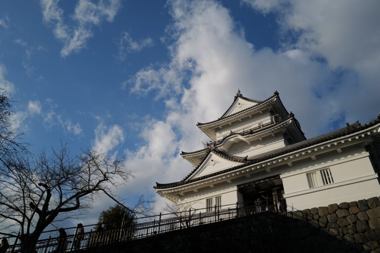Odawara castle in sky