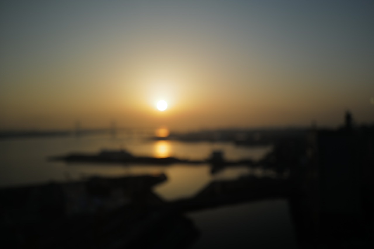 Sunrise from a room at the last day of quarantine