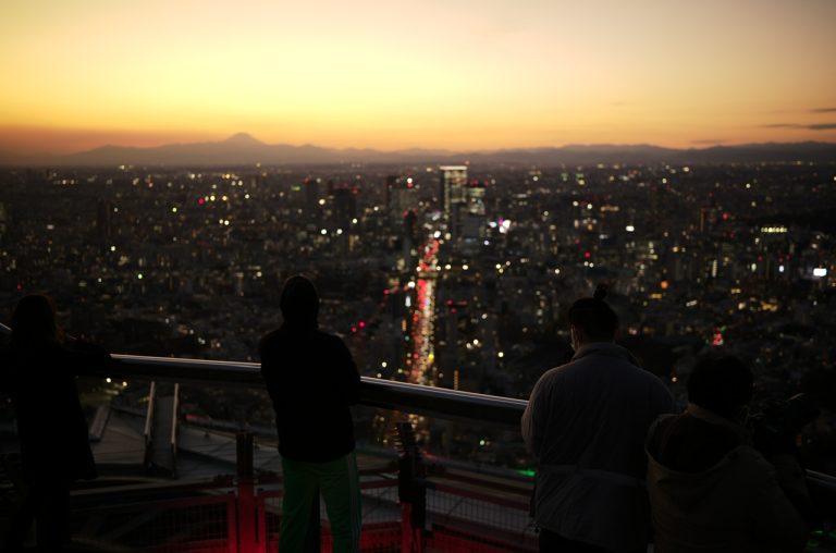 Night view from Roppongi hills sky deck