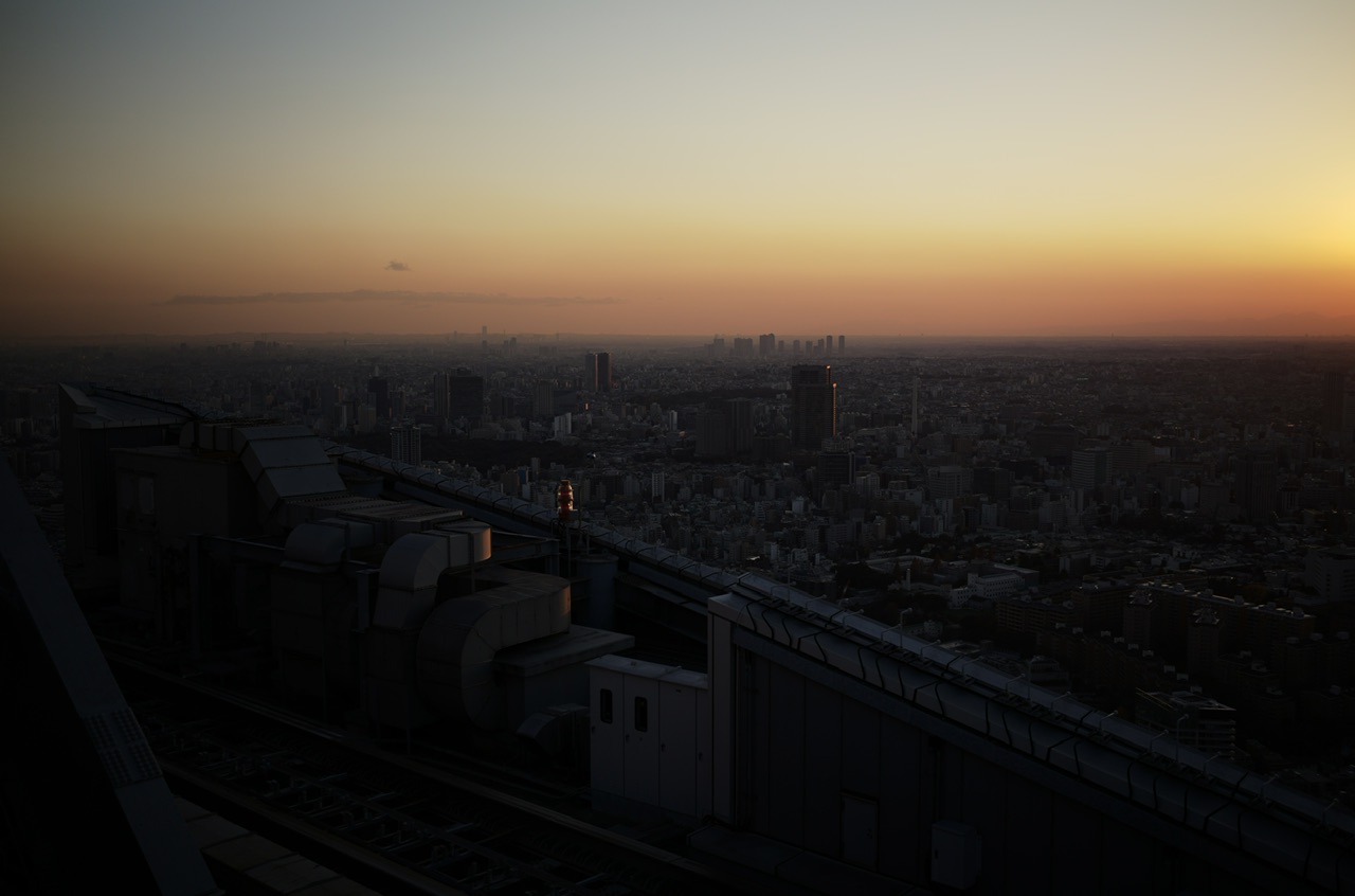 Sunset time from Roppongi Hills